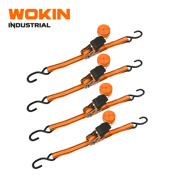 WOKIN 4PCS RATCHET TIE DOWN SET(INDUSTRIAL)